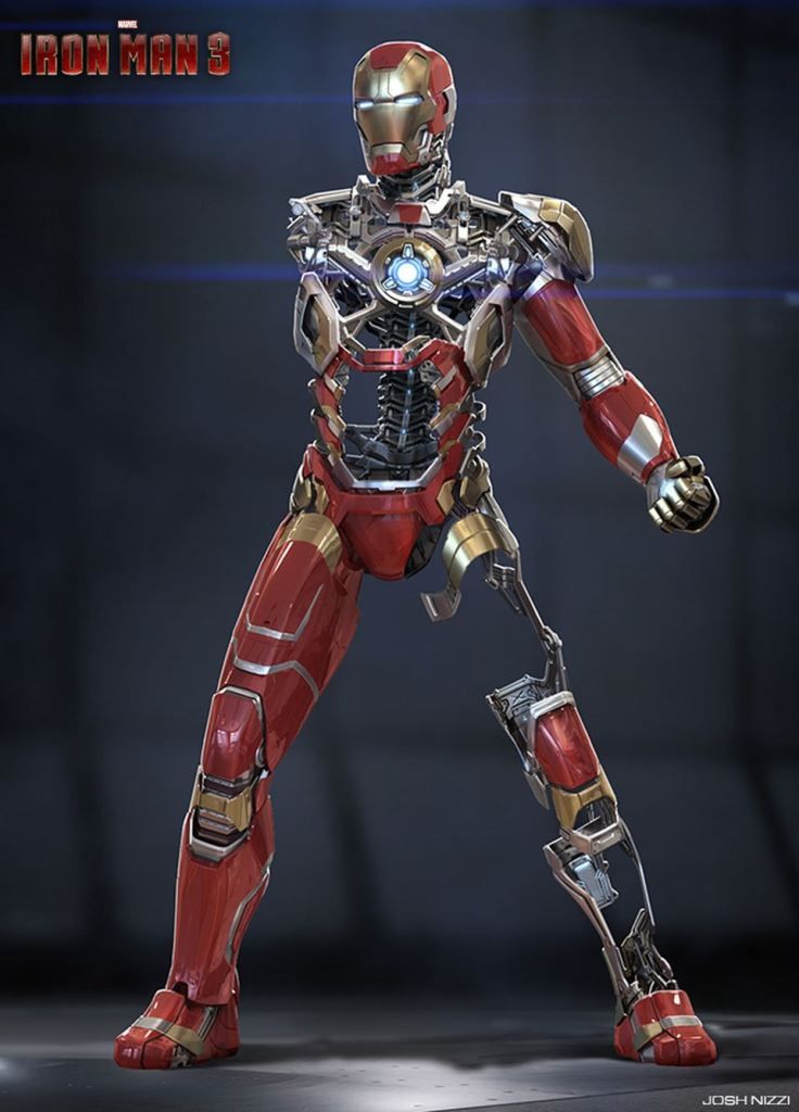 iron man 3 concept art by josh nizzi