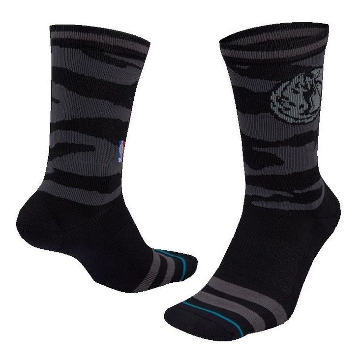 STANCE NBA Dallas Mavericks Socks sz L Large(9-12) Black #Stance #DallasMaverick...