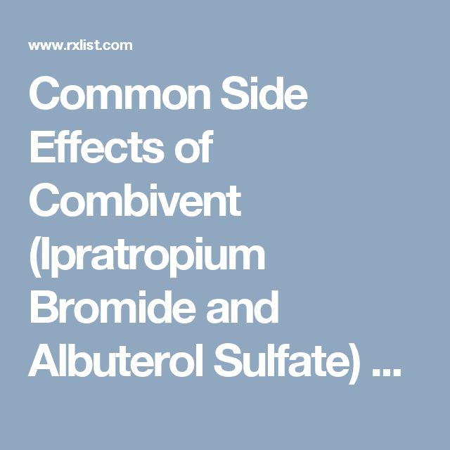 Atrovent Inhaler Side Effects