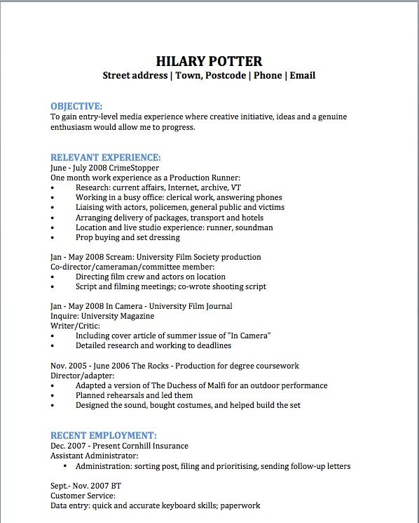 Film Production Assistant Resume Template - http://www.resumecareer.info/film-production-assistant-resume-template-9/