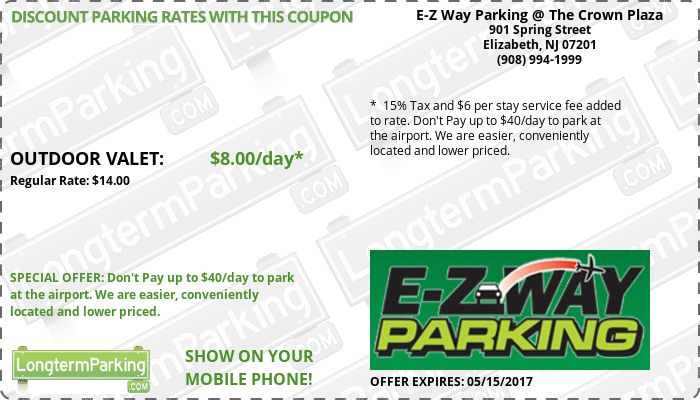 EZ Way Parking The Crown Plaza Newark Liberty Airport EWR Airport EZ Way Parking The Crown Plaza Newark Liberty Airport EWR Airport