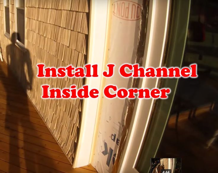 How to install Vinyl Siding - Install J Channel Inside Corner - Part 2