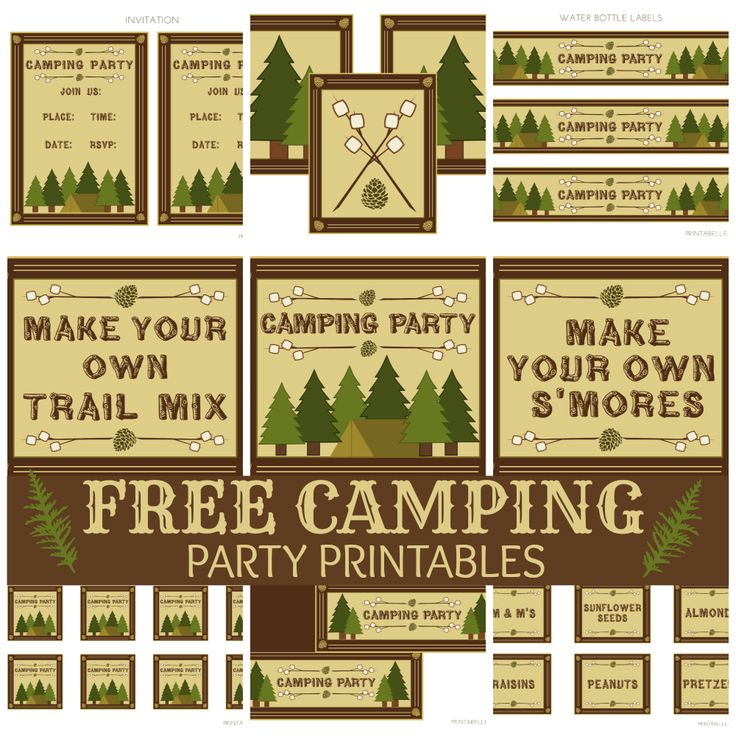 41 best camping party images on pinterest birthdays camping and