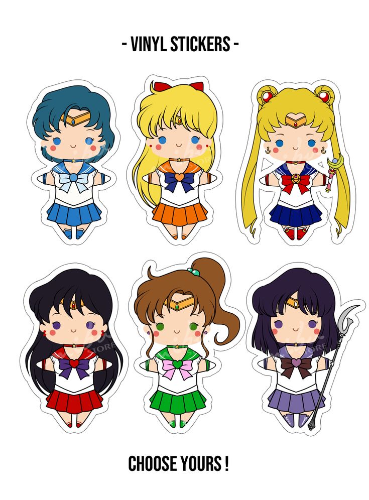 Sailor Moon S Sailor Group Sticker Set Anime Manga NEW Sailor Moon S Sailor Group Sticker Set Anime Manga NEW