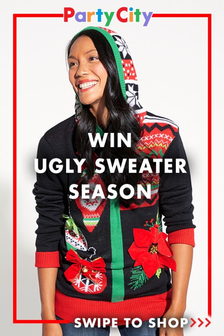 Sleigh the season and shop Party City for the ugliest sweaters in