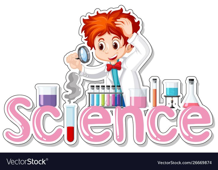 Download Sticker design with scientist doing experiment Vector Image , #AFFILIATE, #scientist, #design, # ...