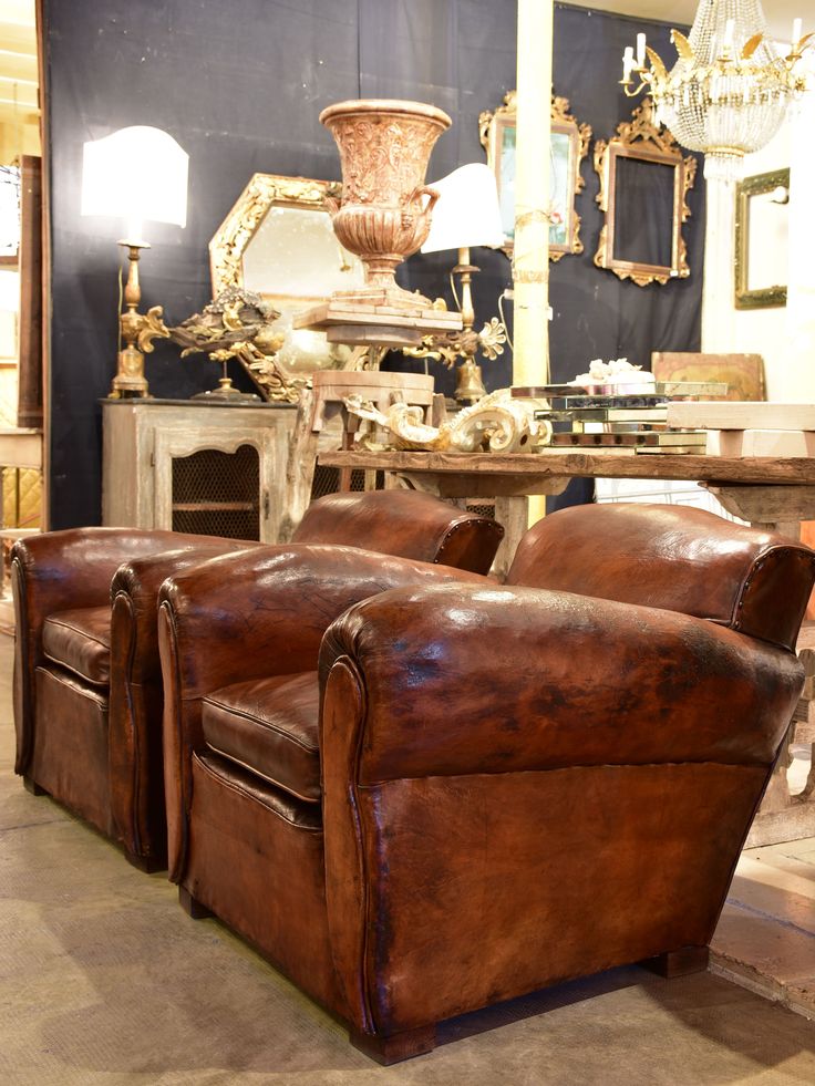 french leather vintage club chairs のおすすめ画像 256 件