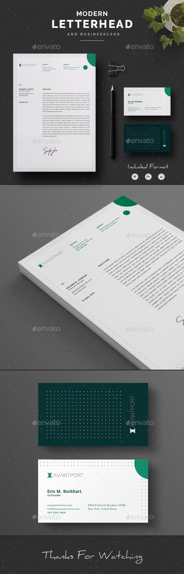 Letterhead - Stationery Print Templates