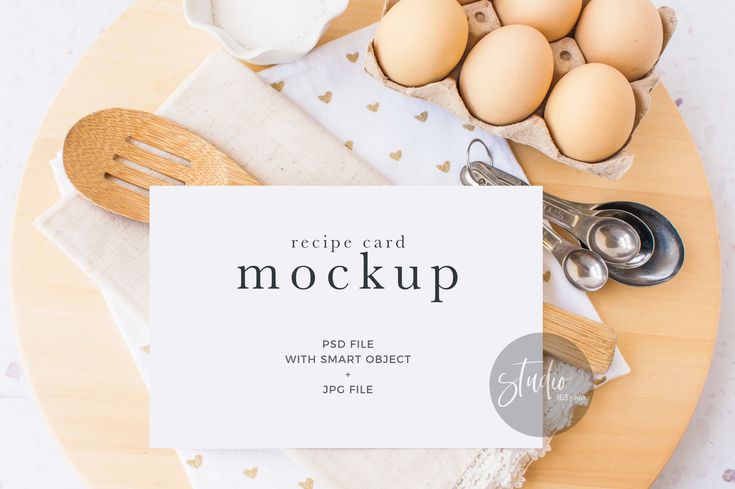 Download Recipe Card Mockup, Flat Lay Kitchen Photo, Mock Up, Styled Stock Photo, Baking Mockup, Kitchen ...