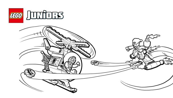 10687 Spider-Man™ Hideout 2 - Coloring pages - Activities | Spiderman coloring, Lego