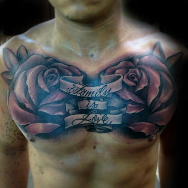 60 Banner Tattoos für Männer winken Word Ink DesignIdeen Mann Stil