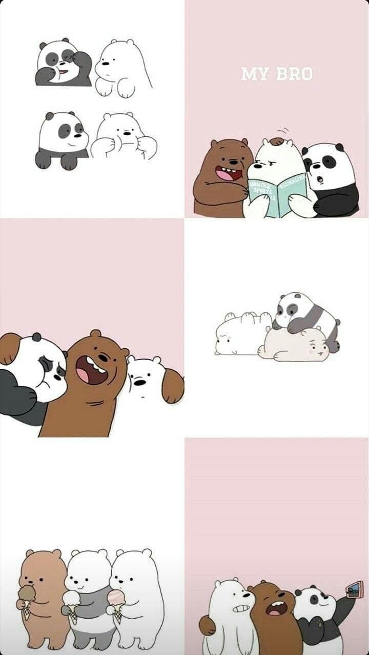 Pin By On We Bare Bears Wallpapers We Bare Bears Wallpapers Cute Cartoon Wallpapers Bear Wallpaper
