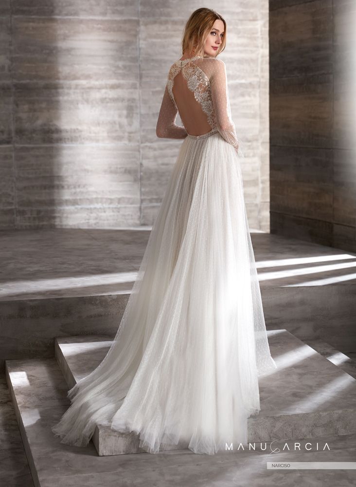 colección 2019 de vestidos de novia de manu garcía - modelo narciso
