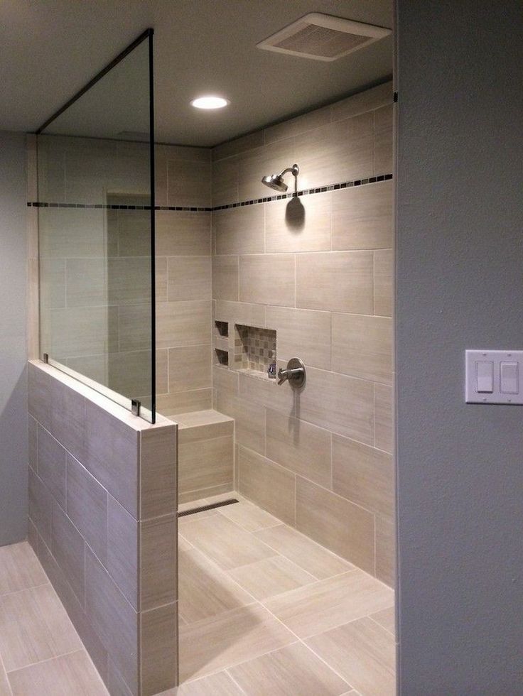27 Master Bathroom Walk In Shower Ideas - HomyBuzz | Shower makeover