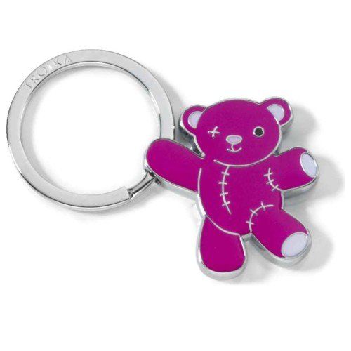 Teddy Bär Kuscheltier Schlüsselanhänger Anhänger Silber aus Metall