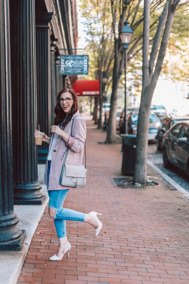 Investment Blazer for Work and Play | She Saw Style Dressed Down Blush Boyfri… Investment Blazer for Work and Play | She Saw Style Dressed Down Blush Boyfri…