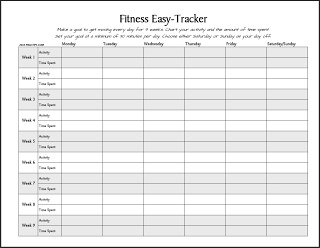 free printable fitness easy tracker track your activity and the