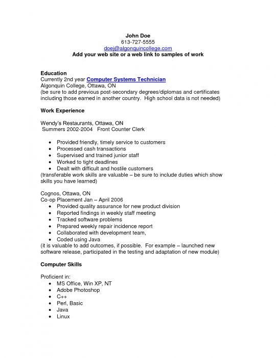 computer technician resume objectives resume sample resume sample writer resumes