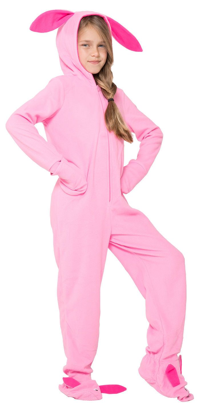 a christmas story pink bunny children pajamas union suit kids and a christmas story pajamas