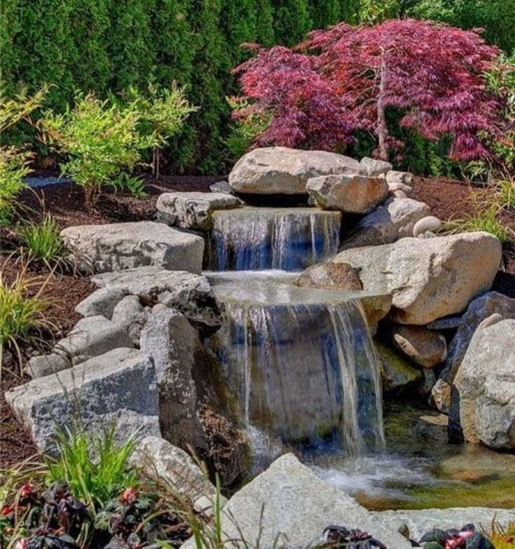 20+ Modern Diy Garden Pond Waterfall Ideas For Backyard COODECOR