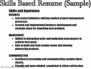 a list of skills for a resumes