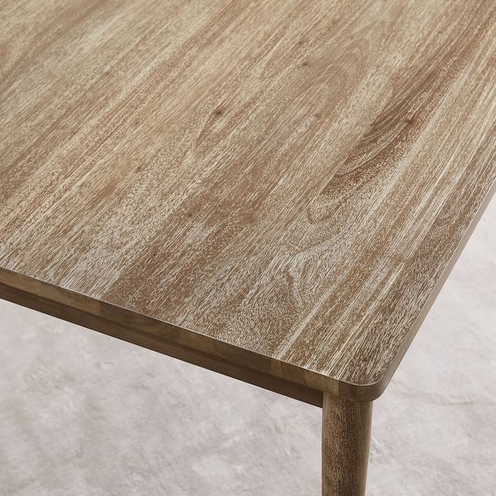 Modern Farmhouse Dining Table Cerused Carob Farmhouse Dining