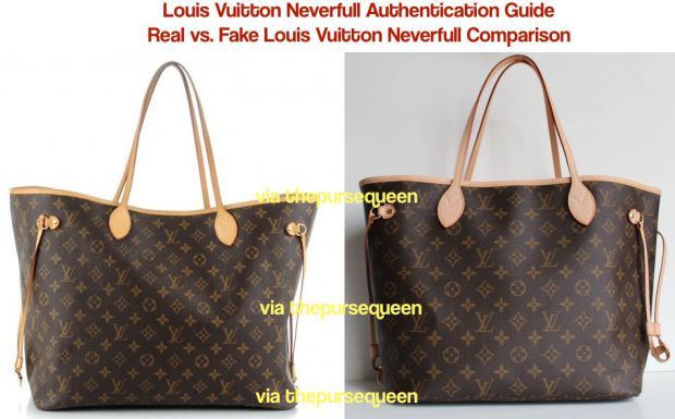 Can You Spot a Fake Louis Vuitton Bag? Authentic vs. Replica Louis Vuitton Neverfull Comparison ...