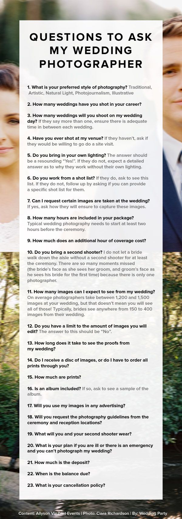 60 Best Wedding G Images On Pinterest Weddings Getting Married Questions To Ask My Wedding Photographer By Allyson Vinzant Events
