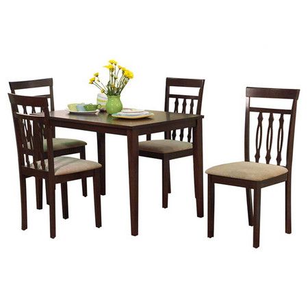Piece Kitchen Table Set Expresso Finish Piece Kitchen Table Set Expresso Finish
