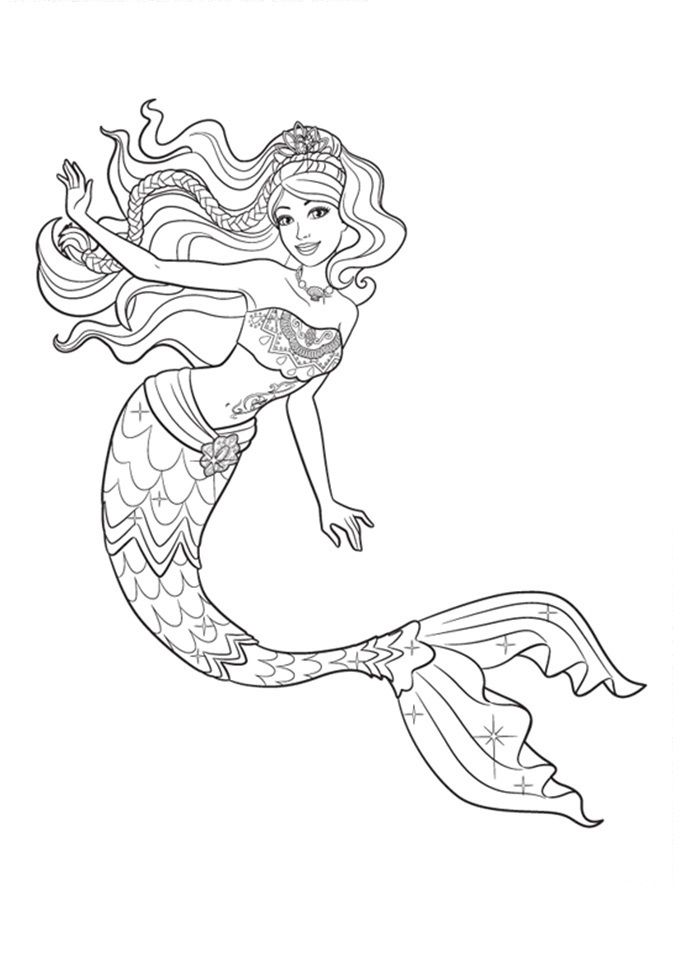 desenhos de sereia para colorir pintar imprimir folclore para