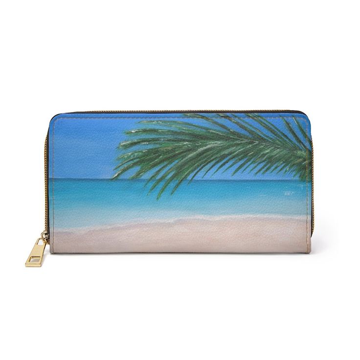 Slice Of Heaven Zipper Wallet Designed From Original Artwork One Size White In 2021 Personalized Wallet Wallet Original Artwork