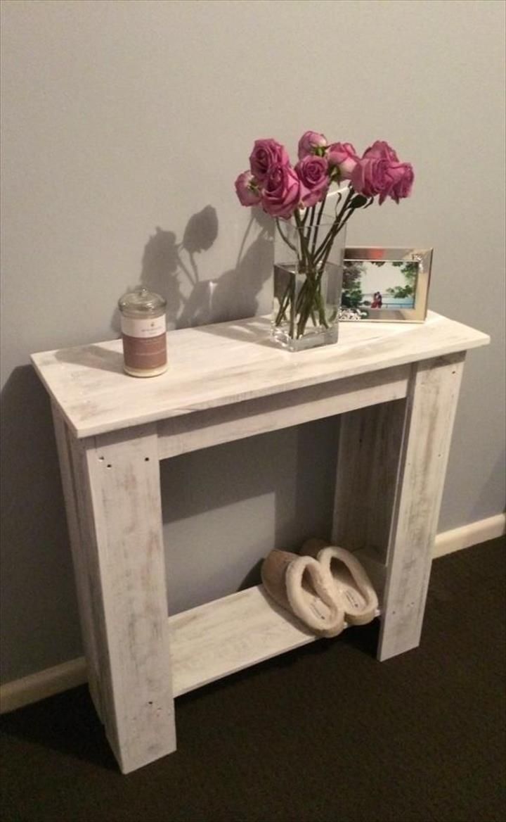 small hall furniture. upcycled pallet hallway table furniture httpewoodworkingprojectscom small hall i