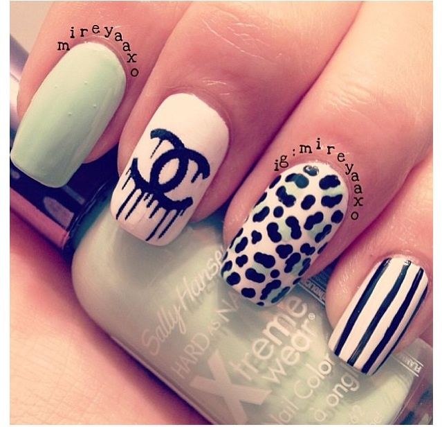 Best 78 N A I L S Ideas On Pinterest Nail Scissors I Like The Design And Love When Nails Have Diffe Designs On Each Finger