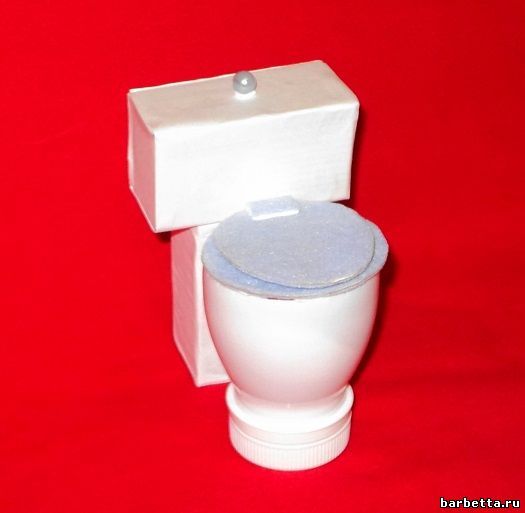 Унитаз для <b>куклы Барби</b> своими руками - <b>Аксессуары</b> для <b>Барби</b> ...