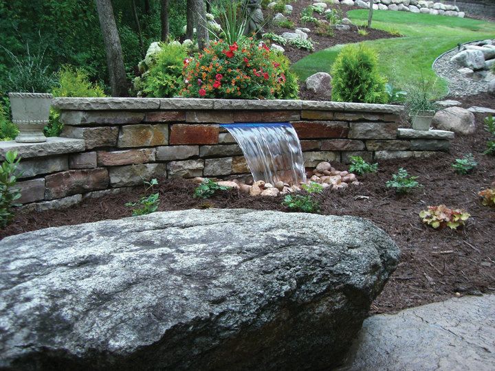 39 Best Pondless Waterfall Images On Pinterest Backyard Ponds Retaining Wall Waterfalls