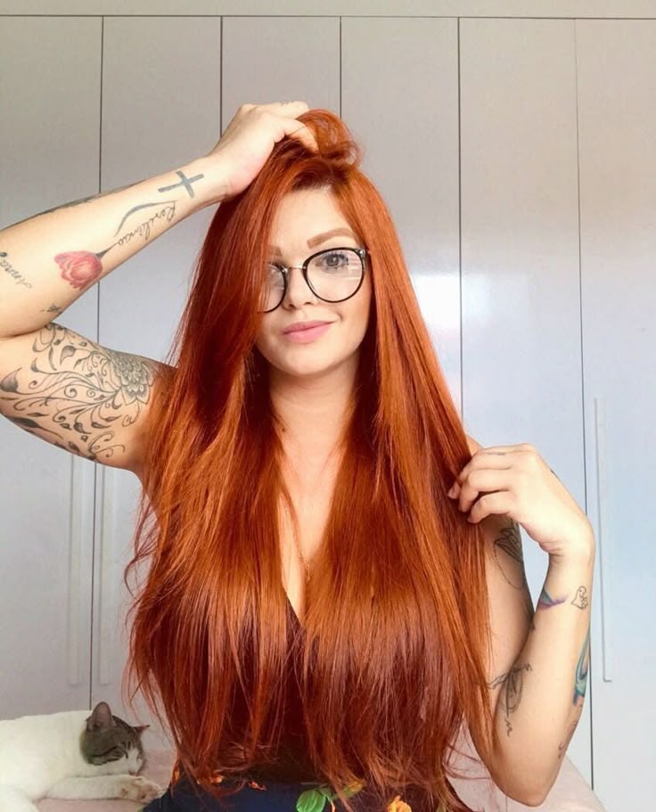 Redhead shorts dickforlily long hair