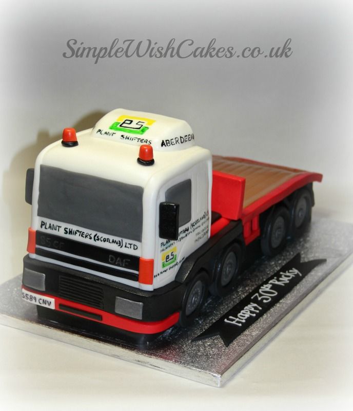 Driving Lorry Birthday Cake Driving Lorry Birthday Cake