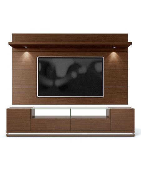 manhattan comfort nut brown vanderbilt tv stand cabrini tv unit back panel design