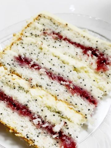 Almond Poppy Seed Cake With Raspberry Filling Recipe Almond Poppy Seed Cake With Raspberry Filling Recipe