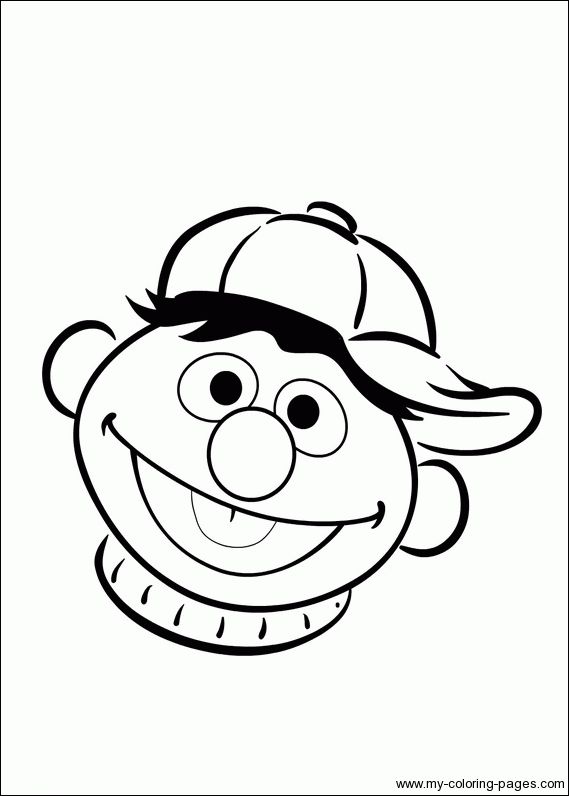 Ernie Coloring Pages Coloring pages Color Sesame street