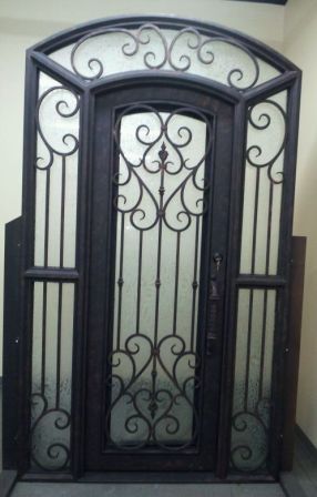 Porte d entrée en fer forgé porte en fer porte en