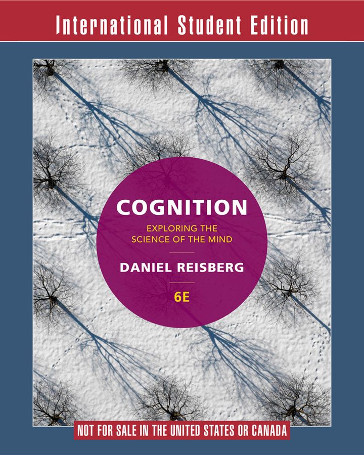 Cognition 6th International Student Edition Daniel Reisberg