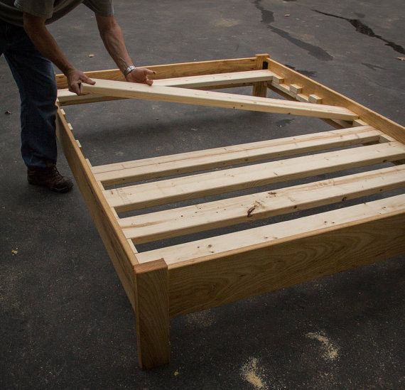 120 Platform Bed Ideas In 2021 Diy Frame Diy Bed Frame, How To Build A Simple Full Size Platform Bed Frame
