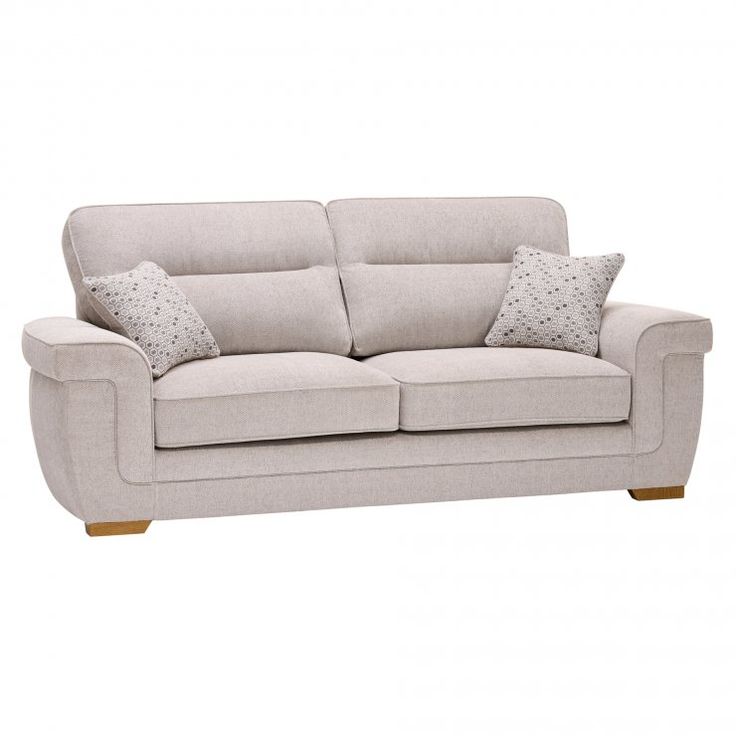 Kirby 3 Seater Sofa Frisco Silver With Slate Ters Image 1 Couch Set Oak Furniture Land Kirby 3 Seater Sofa Frisco Silver, Silver Grey Leather Sofas Furniture Village