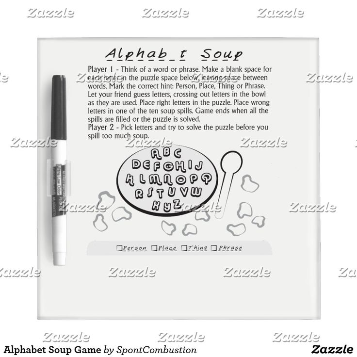 Alphabet Soup Game Dry Erase Board Zazzle Com Tool Design Alphabet Soup Game Dry Erase Board, Outdoor Dry Erase Board Material