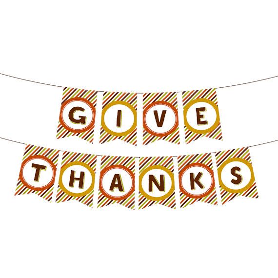 Printable Thanksgiving Bunting Banner Printable Thanksgiving Bunting Banner