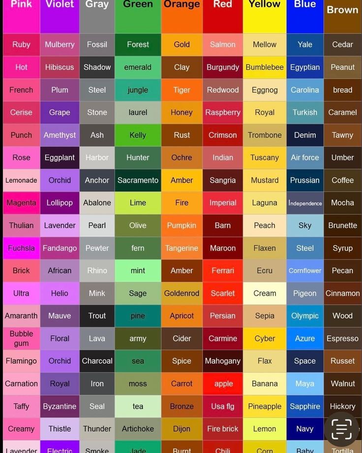 Pin By Lynn Norfleet On Reselling Color Names Chart All Colours Name pin-by-lynn-norfleet-on-reselling-color-names-chart-all-colours-name