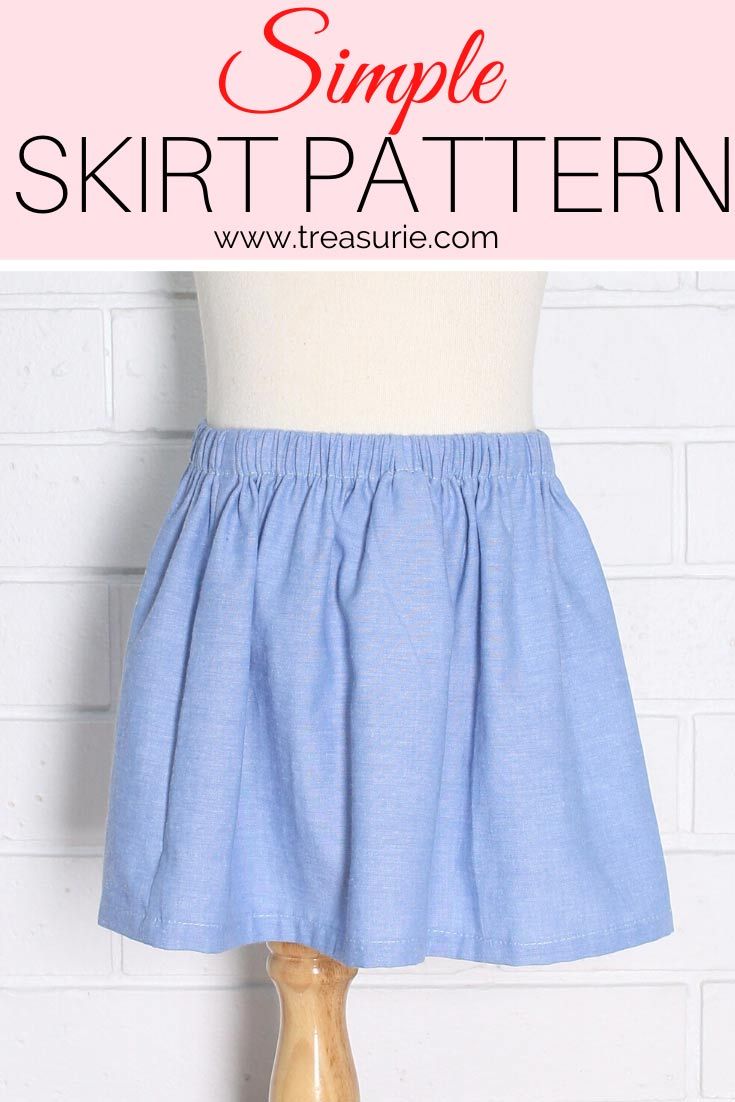 Simple Skirt Pattern Free Elastic Skirt Pattern