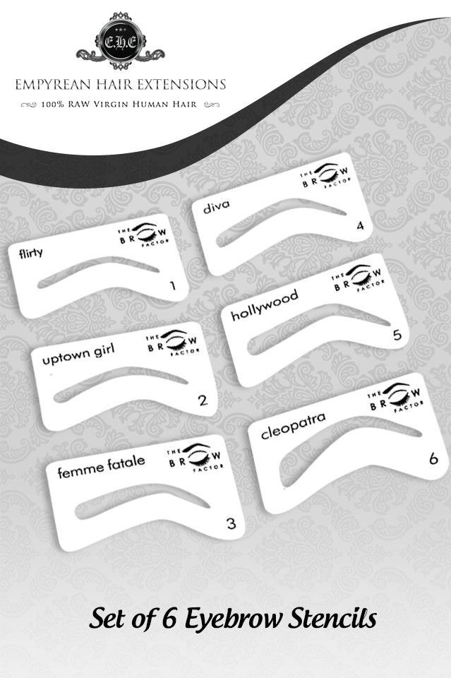 Use the same tools that the professionals do. These eyebrow stencils Use the same tools that the professionals do. These eyebrow stencils