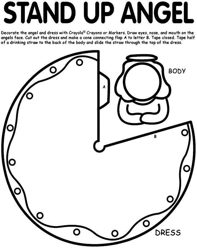 Angel coloring pages, Bible school crafts, Angel crafts